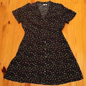 Black Floral Gap Dress